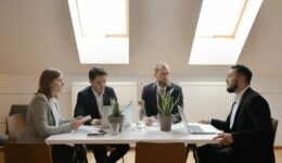 Grupa osób podczas negocjacji